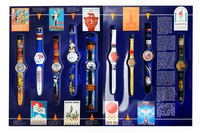 Lot 19 - SWATCH COLLECTION A collection of 9 Swatch...