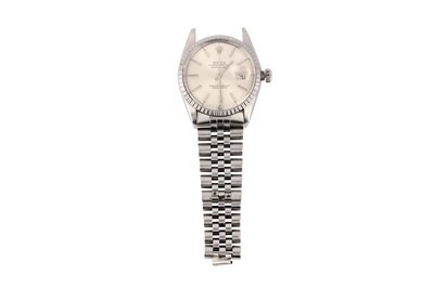 Lot 106 - ROLEX. A GENTS AUTOMATIC STAINLESS STEEL...