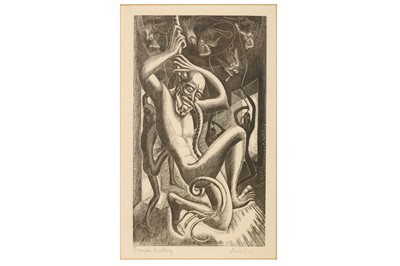 Lot 17 - LEON UNDERWOOD (1890-1975) Simian Ecstasy...