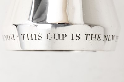 Lot 287 - An Elizabeth II sterling silver chalice,...