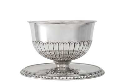 Lot 308 - An Oscar II Swedish 830 standard silver bowl...