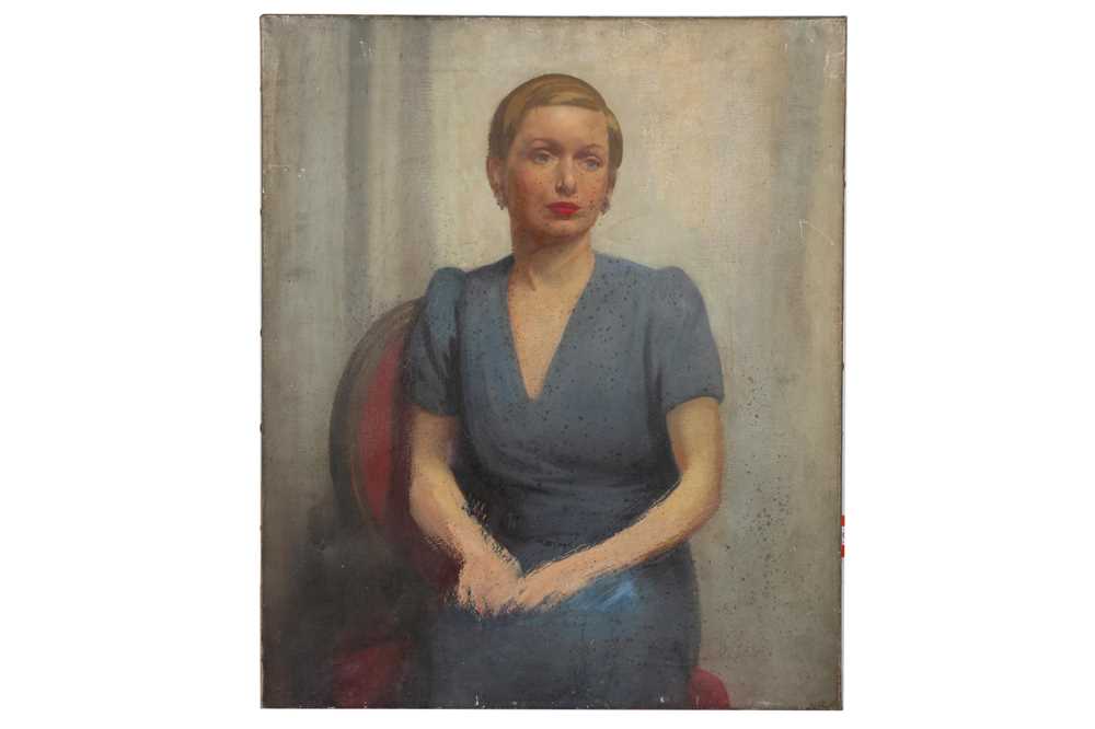 Lot 759 - BRITISH SCHOOL CIRCA 1940'S Portrait of a lady...