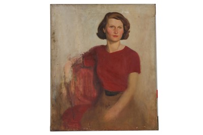 Lot 759 - BRITISH SCHOOL CIRCA 1940'S Portrait of a lady...