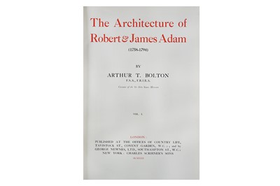 Lot 443 - Architecture.- Bolton (Arthur T.) The...