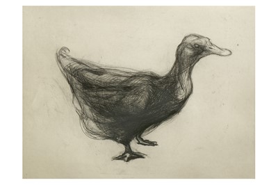 Lot 116 - NICOLA HICKS (B.1960) Duck signed and dated in...