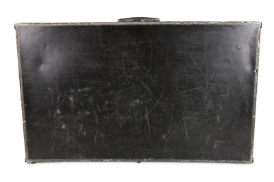 Lot 102 - Hermes Black Leather Bound Suitcase, c. 1974,...