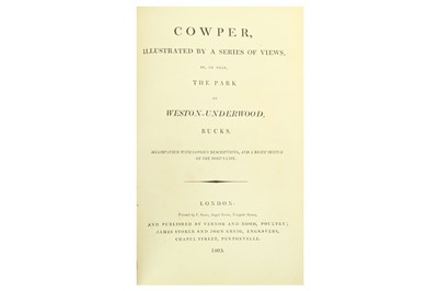 Lot 473 - Travel.- [Storer (James S.)] Cowper,...