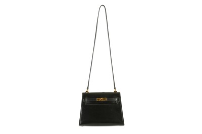 Lot 40 - Hermes Black Mini Box Kelly 20, c. 1983, gilt...