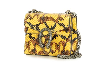 Lot 18 - Gucci Python Mini Dionysus Chain Bag, c. 2018,...