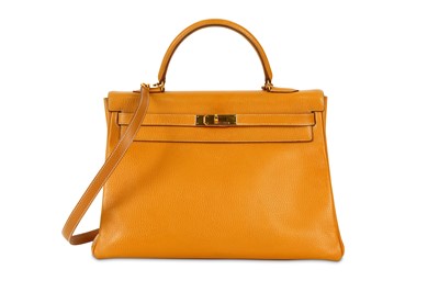 Lot 20 - Hermès Gold Clemence Taurillon Kelly Retourne...