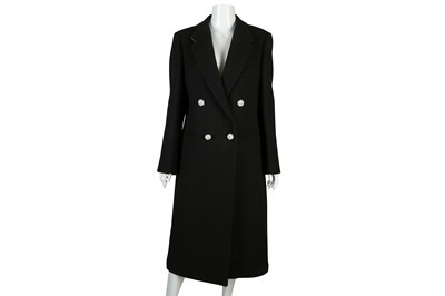 Lot 120 - Joseph Black Wool Coat, double breasted with...