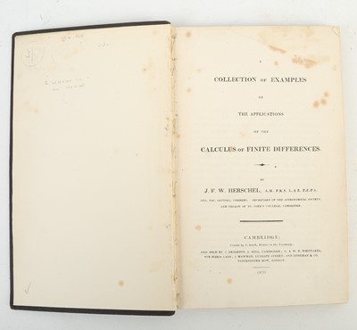 Lot 483 - Herschel (J. F. W.) & Babbage (Charles) A...