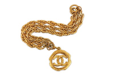 Lot 25 - Chanel Triple Chain CC Pendant Bracelet, 1970s,...