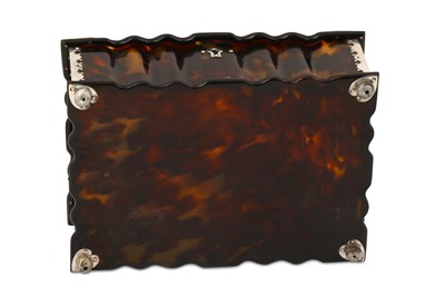 Lot 199 - A SILVER-MOUNTED TORTOISE SHELL BOX Sri Lanka,...