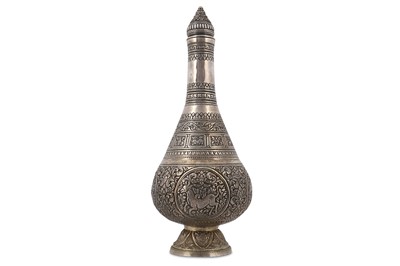 Lot 220 - A SILVER THAI BOTTLE Thailand, late 19th...