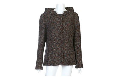 Lot 190 - Chanel Tweed Boat Neck Jacket, in shades of...