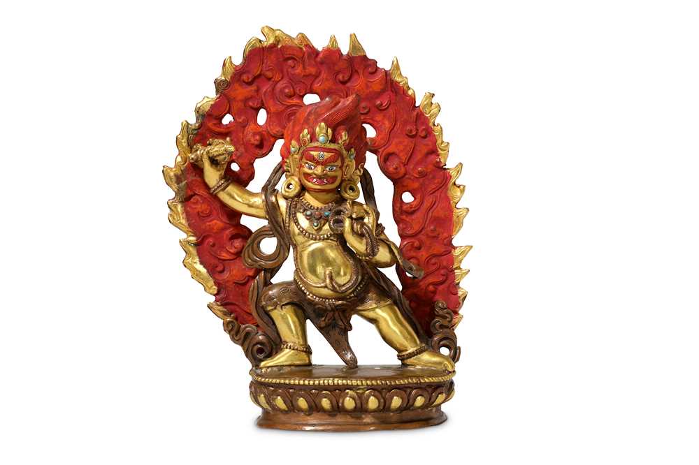 Lot 126 - A Nepalese figure of Begtse Chen, 20th century,...