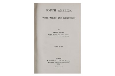 Lot 446 - Bryce (James)  South America Observations and...