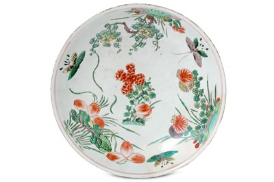 Lot 138 - A Chinese famille verte butterfly...