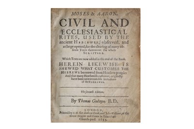 Lot 323 - Godwin (Thomas) Moses and Aaron: Civil and...