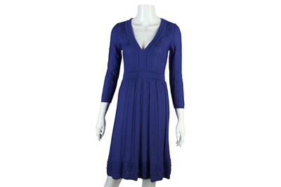 Lot 155 - Missoni Blue Dress, long sleeved design,...