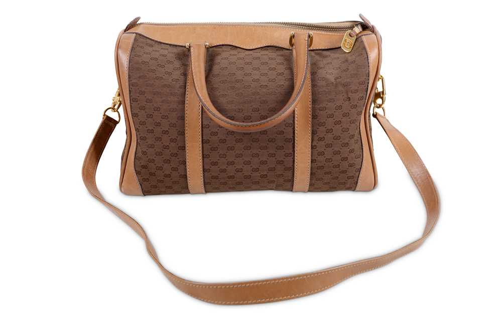 Lot 158 - Gucci Monogram Bowling Bag, 1970s, GG canvas...