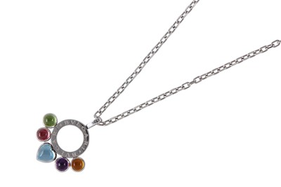 Lot 104 - A gem-set pendant, by Bulgari The rotating...