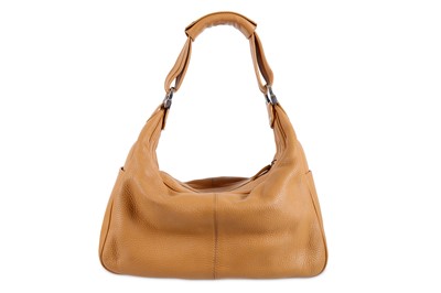 Lot 186 - Tod's Tan Leather Shoulder Bag, grained...
