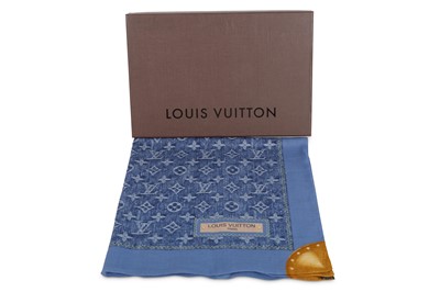 Lot 187 - Louis Vuitton Denim Blue Cotton Monogram...