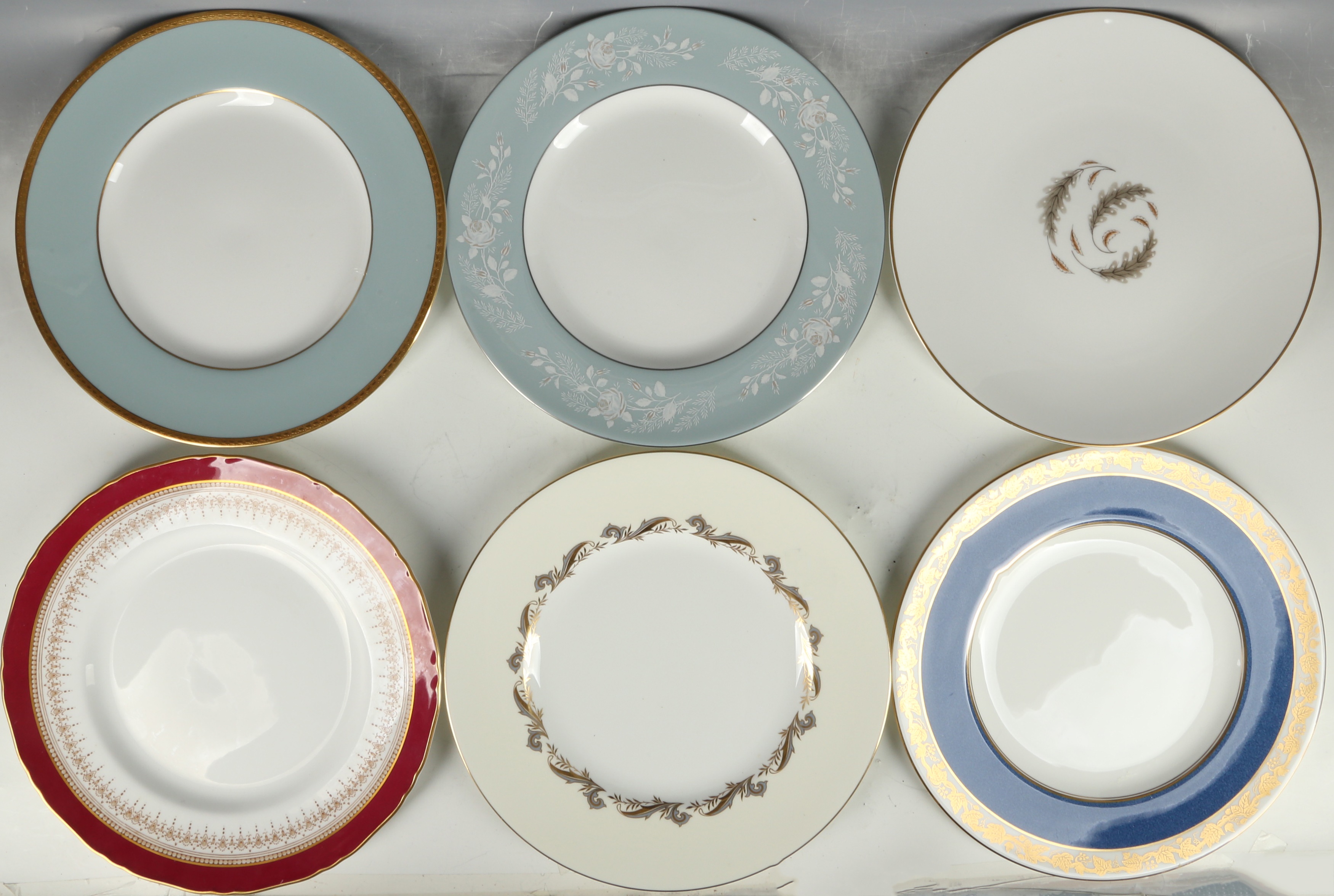 Lot 43 A Minton bone china plate, hand