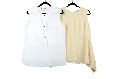 Lot 211 - Two Marni Sleeveless Tops, to include a cream...