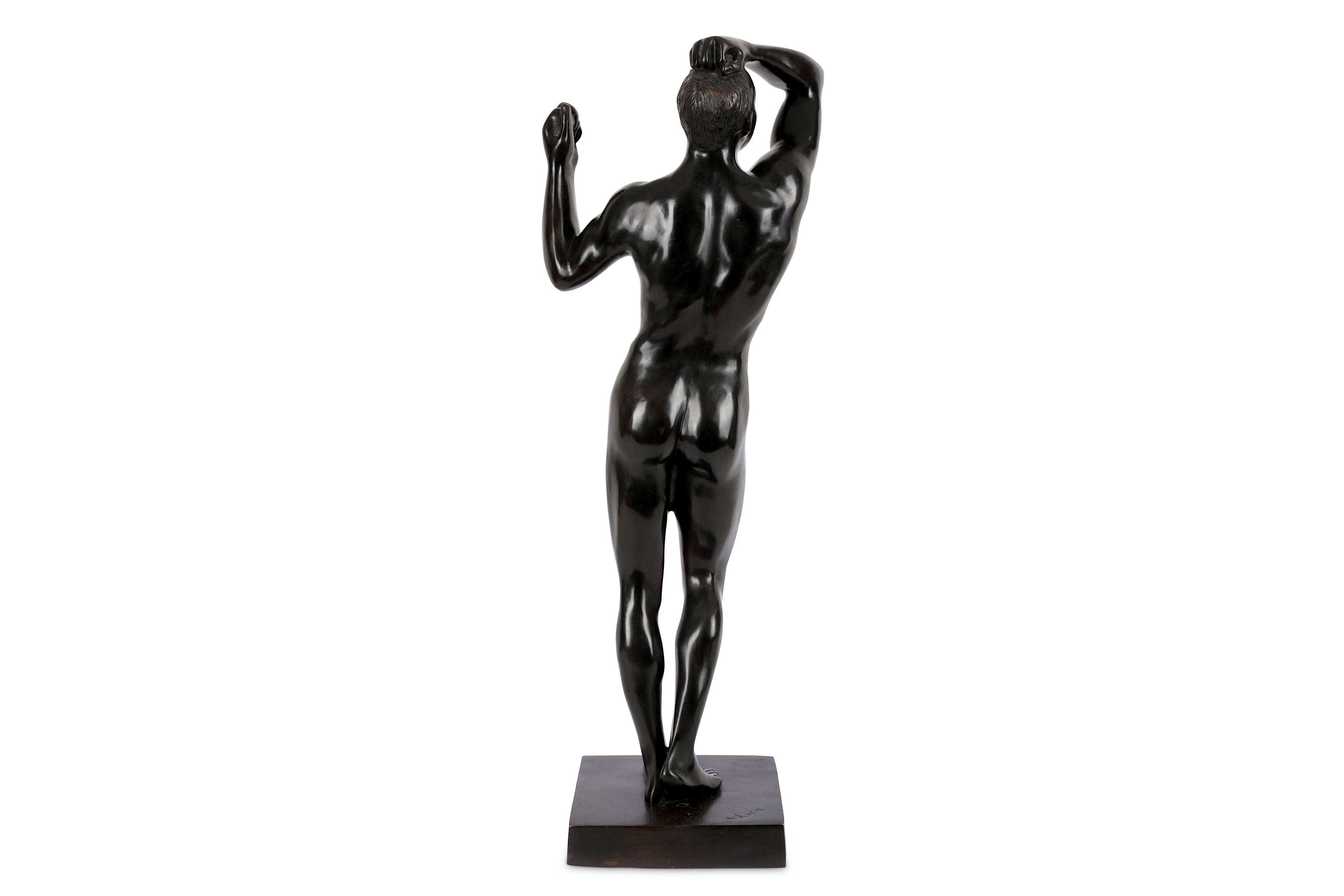 Lot 165 A contemporary bronze sculpture, 'The Age of