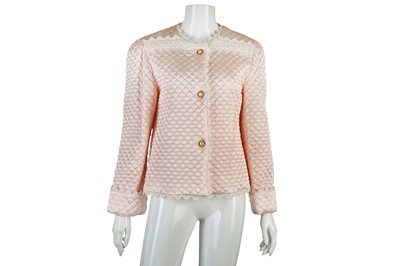 Lot 243 - Christian Dior Quilted Bed Jacket, 1980s, baby...