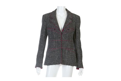 Lot 157 - Chanel Tweed and Silk Trimmed Jacket, c. 2003,...