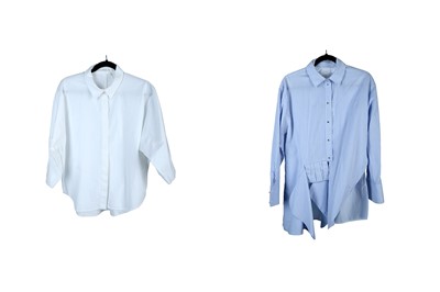 Lot 223 - Two Victoria Beckham Shirts, to include a blue...