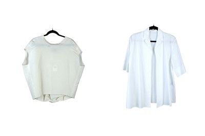 Lot 230 - Two Designer Tops, to include a white cotton...