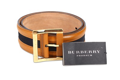 Lot 203 - Burberry Prorsum Leather and Suede Belt, c....