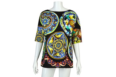Lot 235 - Dolce and Gabbana Cotton Top, colourful...