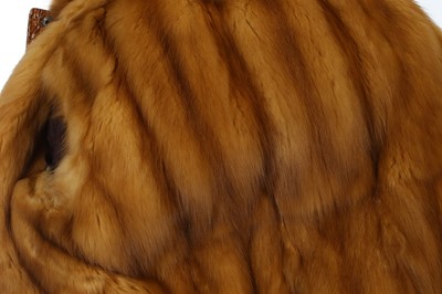 Lot 139 - Python Skin and Mink Jacket, tan python skin...