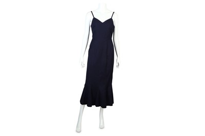 Lot 225 - Chanel Navy Blue Cotton Fishtail Dress, Spring...