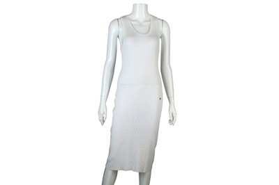 Lot 221 - Chanel White Cotton Tube Dress, c. 2005,...