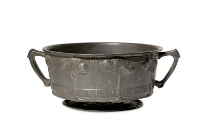 Lot 176 - A Liberty & Co. Tudric pewter twin-handled...