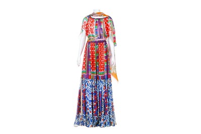 Lot 24 - Dolce and Gabbana Silk Scarf Dress,...