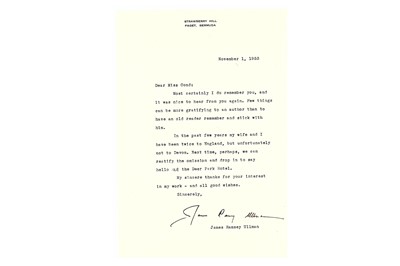 Lot 193 - Ullman (James Ramsey) Three typed letters...