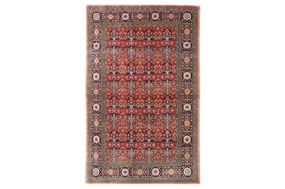 Lot 20 - AN EXTREMELY FINE SILK QUM RUG, CENTRAL PERSIA...