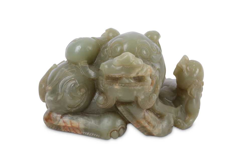 Lot 425 - After the Antique, a late 20th Century Chinese carved jade figure