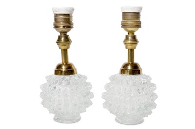 Lot 86 - RISTRATTO, MURANO:A pair of clear glass and...