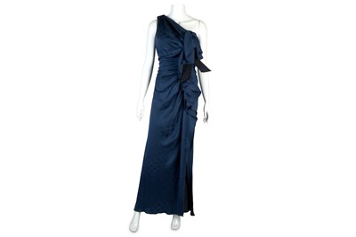 Lot 322 - Carolina Herrera New York Blue Silk Gown, one...