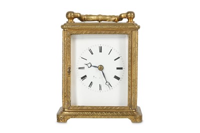 Lot 125 - A MID 19TH CENTURY FRENCH ENGRAVED GILT BRASS...