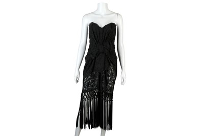 Lot 309 - Dolce and Gabbana Black Lace Cocktail Dress,...